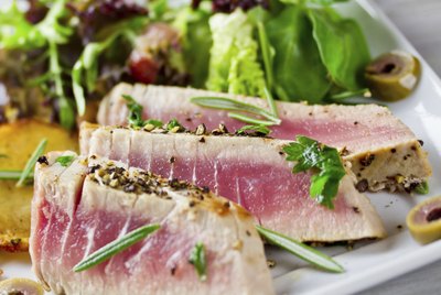 tuna with salad