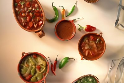 Assortment of salsas