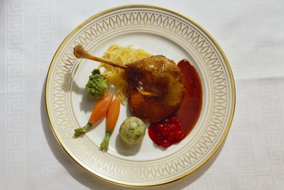 Leg of Goose with Wholemeal Bread Dumplings