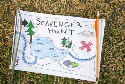 Scavenger hunt map