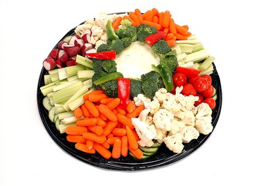 Tray of vegetables