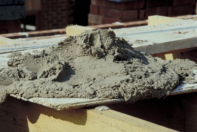 Wet concrete