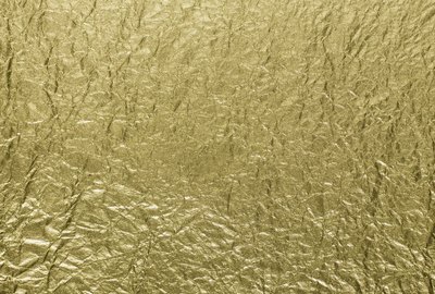 Close-up of gold foil