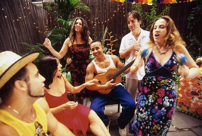 Friends celebrating