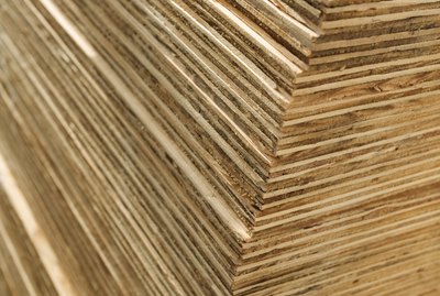 Stack of plywood