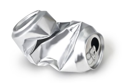 crumpled empty can