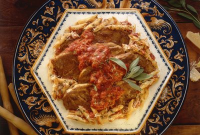Pork chops and pasta