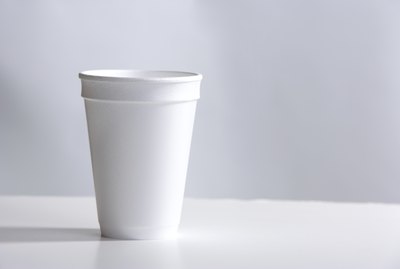 Styrofoam Cup on desk