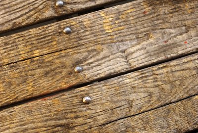 Old wooden floorboards
