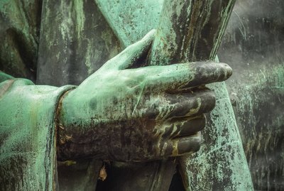 Classical Academic Statue With Scroll