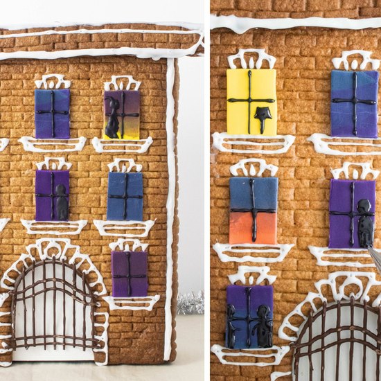 "Only Murders in the Building" gingerbread house