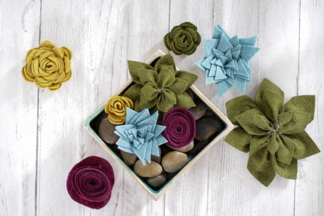 Felt succulents are not only full of color, texture and unique character, but they are a cinch to make.