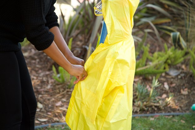 button raincoat