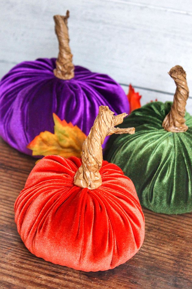 velvet pumpkins