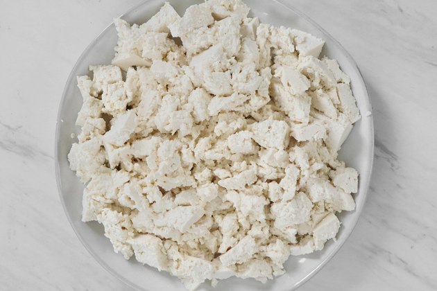 Chopped tofu