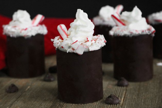 How to Make Chocolate Candy Cane Shot Glasses