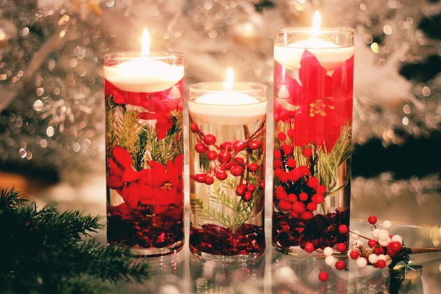 DIY Floating Holiday Candles