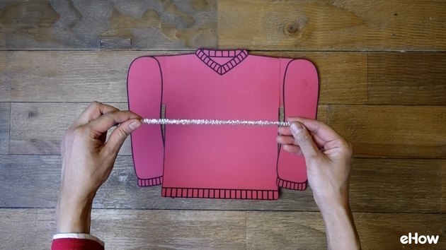 Decorating paper template for Ugly Christmas Sweater Gift Wrap