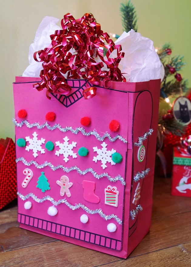 DIY Ugly Christmas Sweater Gift Wrap