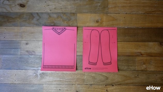 DIY Ugly Christmas Sweater Gift Wrap template