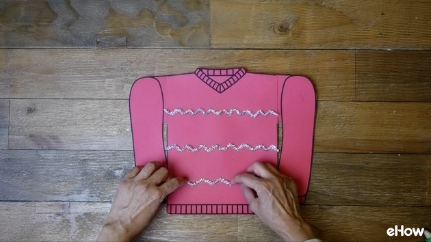 Decorating paper template for Ugly Christmas Sweater Gift Wrap