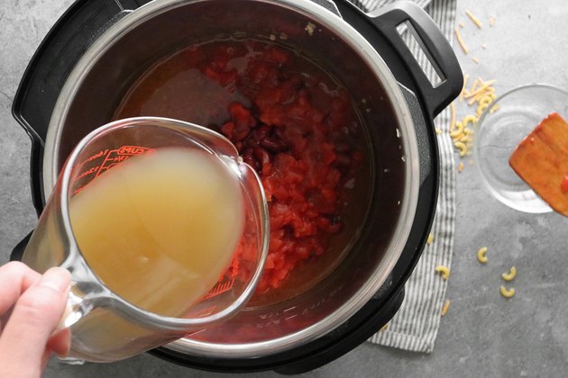 Pour the broth