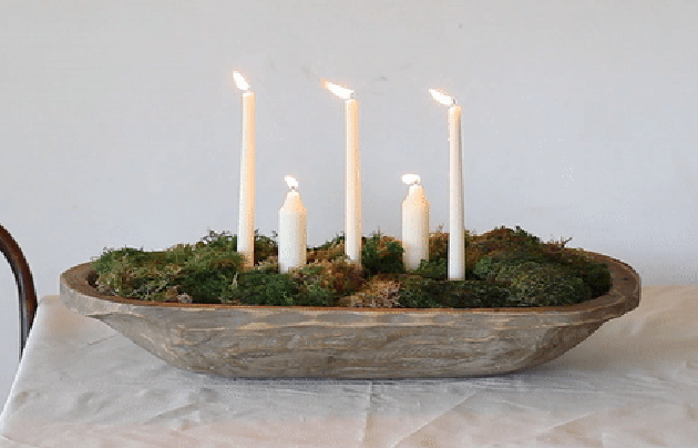 DIY Moss Bowl Centerpiece
