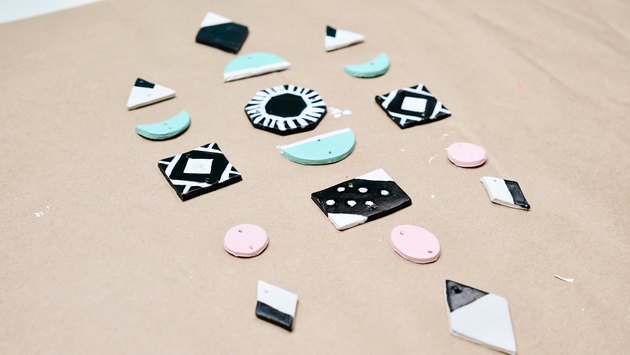 Painting clay for DIY Polymer Clay Wall Art Hanging