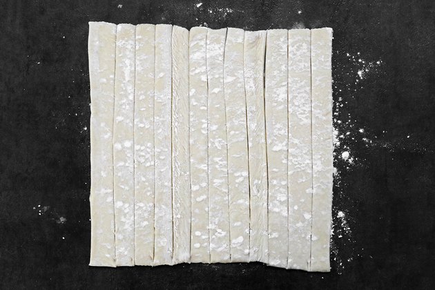 Slice puff pastry