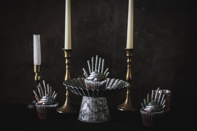 Iron throne cupcakes