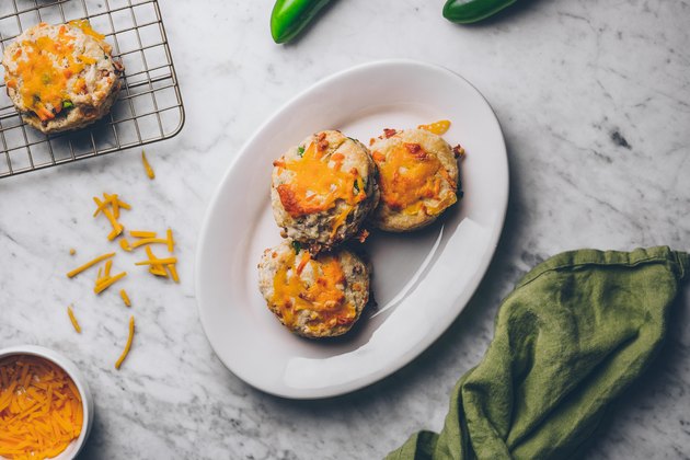 Bacon, Cheese & Peppers Breakfast Biscuits Recipe