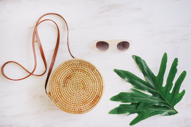 DIY Round Straw Basket Bag