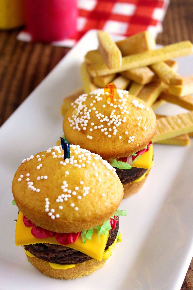 burger and fries