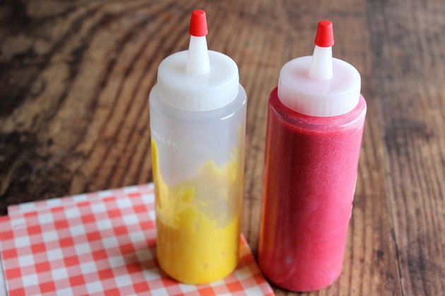mustard and ketchup