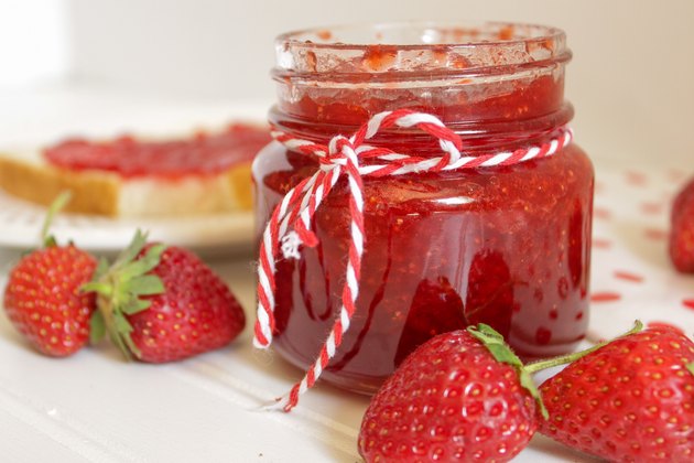 Ruby red and mouth-watering sweet, strawberry jam is a summertime treat!