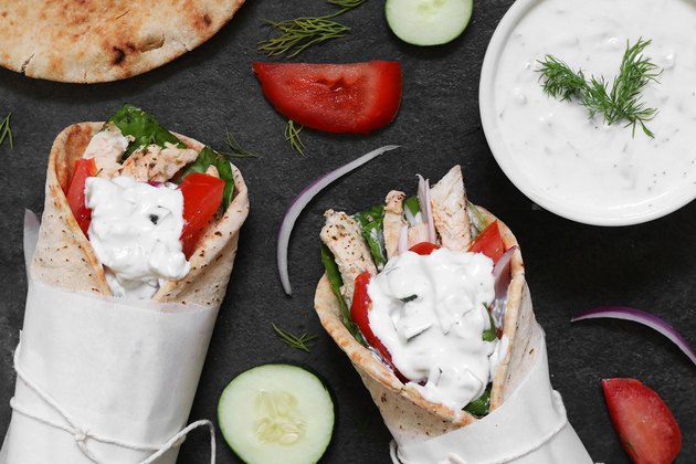 Chicken Gyros With Fresh Tzatziki Sauce Recipe