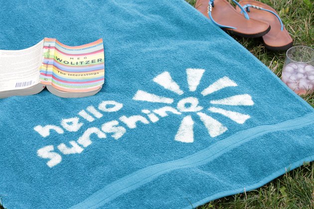 How to Customize a Beach Towel with Bleach