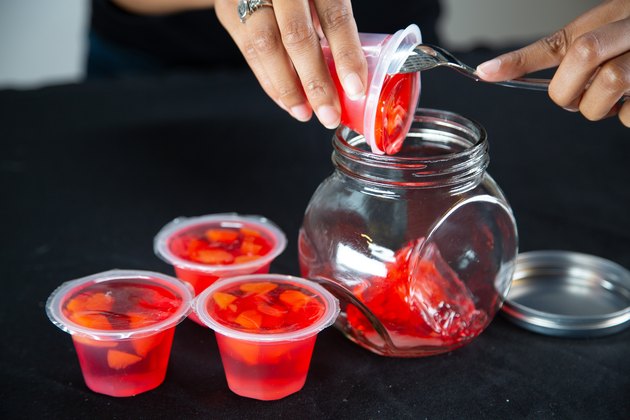 Empty fruit cups