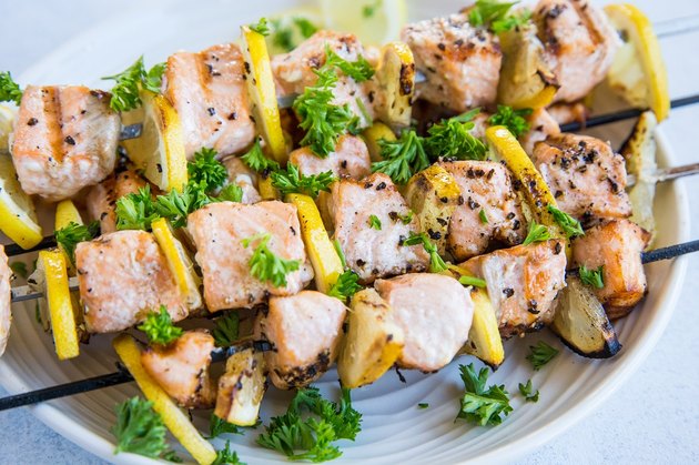 Grilled Salmon Kabobs Recipe