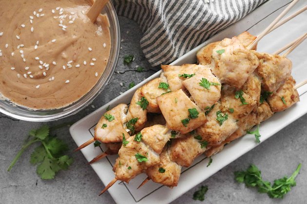 Thai Chicken Satay With Peanut Sauce Recipe