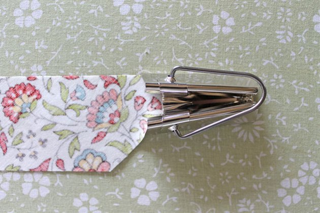 Place strip in bias tape marker