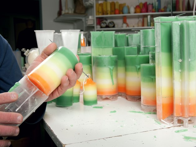 Handmade candles manufacturing series