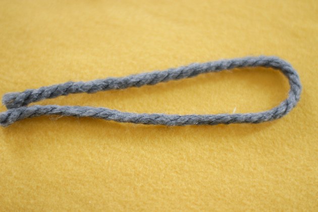 fold yarn in half