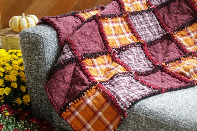 DIY Quilt From Upcycled Flannel Shirts