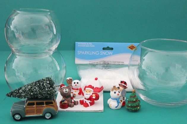 materials needed for diy fishbowl snowman