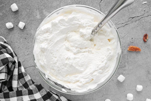 Combine the yogurt and whipped cream
