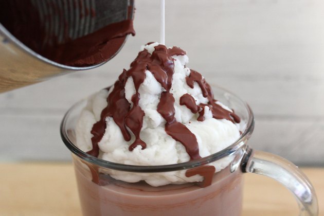 drizzled chocolate