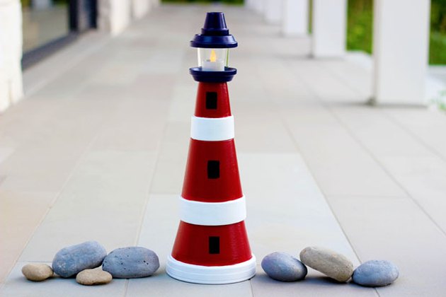 How to Make a Clay Pot Lighthouse