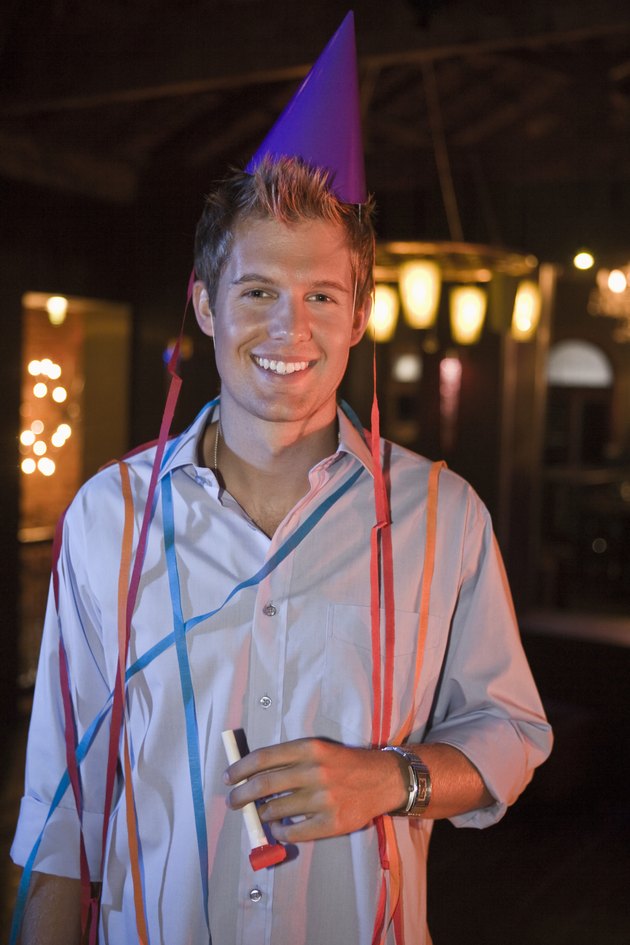 Man at party