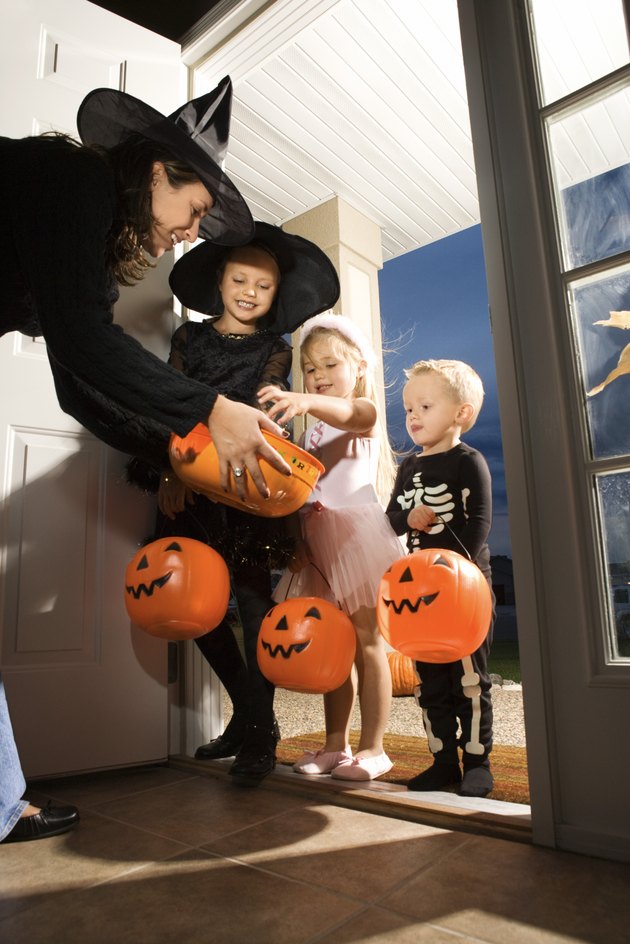 Children trick or treating